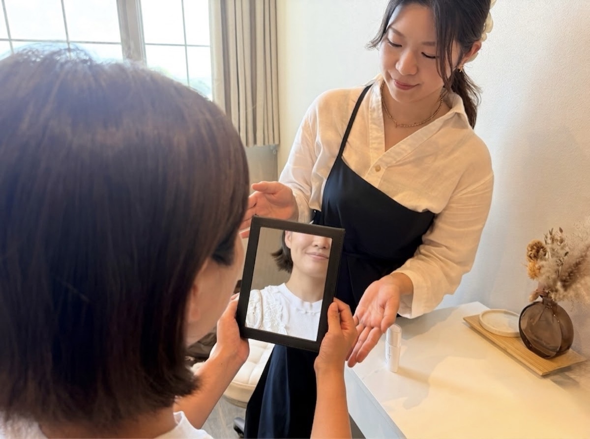 お仕上げの様子
